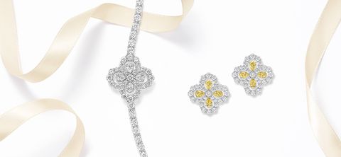 海瑞温斯顿diamond loop钻石手镯
海瑞温斯顿diamond loop黄色蓝宝石和钻石耳环