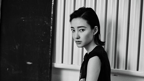 Hair, Face, White, Black, Photograph, Black-and-white, Monochrome photography, Hairstyle, Beauty, Lip, 