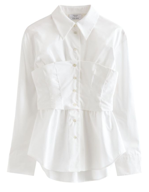 White corset shirt 1106641001