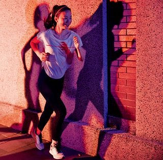 Running, Pink, Recreation, Exercise, Leg, Physical fitness, Muscle, Photography, Jogging, Shoe, 