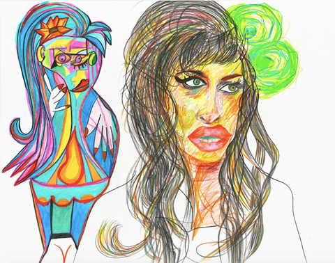 Illustration, Fashion illustration, Drawing, Sketch, Art, Cartoon, Human, Graphic design, Artwork, Fashion design, 