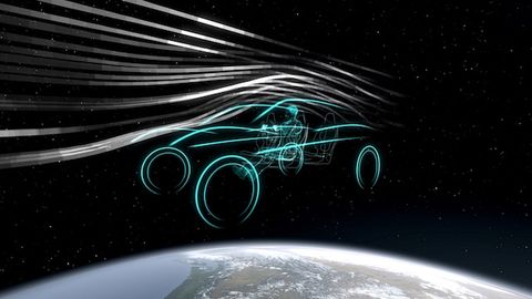 Space, Vehicle, Illustration, Outer space, Graphics, Graphic design, Car, Night, 