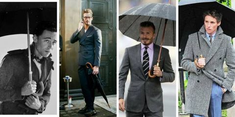 Umbrella, Suit, White-collar worker, Fashion accessory, Formal wear, Outerwear, Tie, Style, 