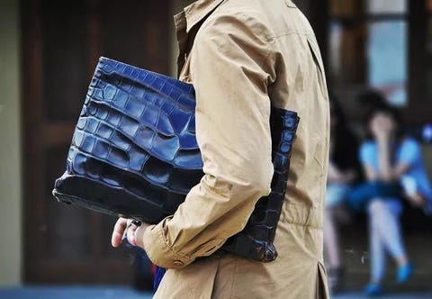 Street fashion, Fashion, Outerwear, Shoulder, Human, Bag, Jeans, Beige, Pocket, Jacket, 