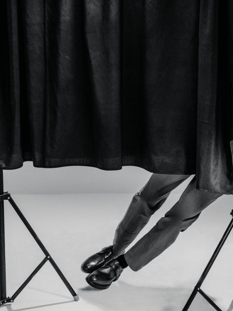 Black, Black-and-white, Textile, Curtain, Footwear, Monochrome, Linens, Leg, Photography, Table, 