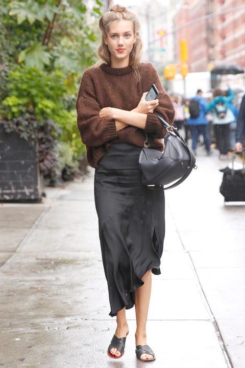 for editorial use only new york street style springsummer 2019 

additional images available on request