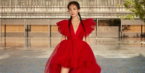 Red, Dress, Haute couture, 