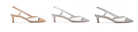 mondrian 50 slingback fifty shades of nude patent leather pvc, pearl gray patent leather pvc, crystal fabric pvc high heels suggested retail price rmb 3,850
