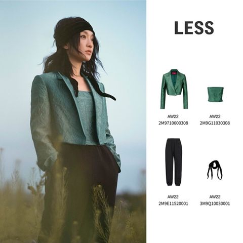 Less brand spokesperson Zhou Xun wears the 2022 autumn and winter Xun series new blockbusters and single product pictures (1)