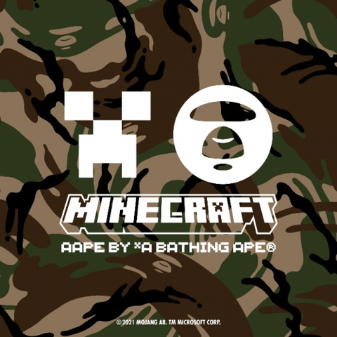 aape by a bathing ape× minecraft