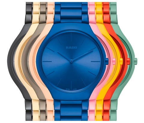 Analog watch, Watch, Watch accessory, Fashion accessory, Material property, Electric blue, Jewellery, Strap, Brand, 