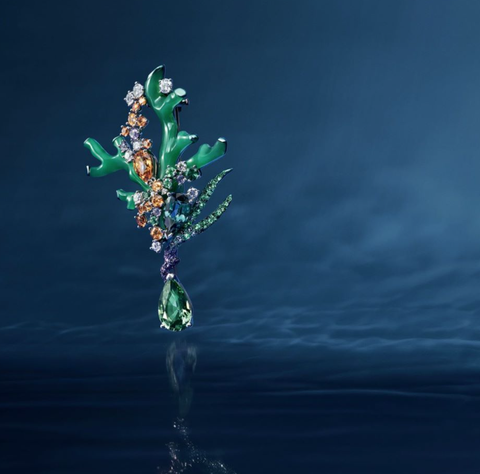 Chaumet Hanhai epic high-definition jewelry set is a deep-sea exploration high-definition brooch