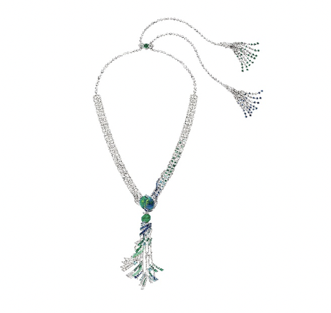 chaumet hanhai epic high-definition jewelry set is a gulf stream swirl high-definition necklace