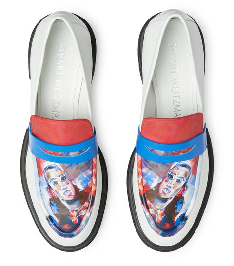 sw x kids super soho loafer fashion illustration print leather loafer RMB4,800