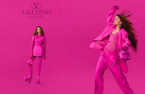 品牌代言人赞达亚演译 valentino pink pp 系列广告特辑
