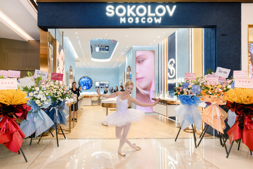 sokolov品牌开业俄罗斯经典芭蕾舞表演