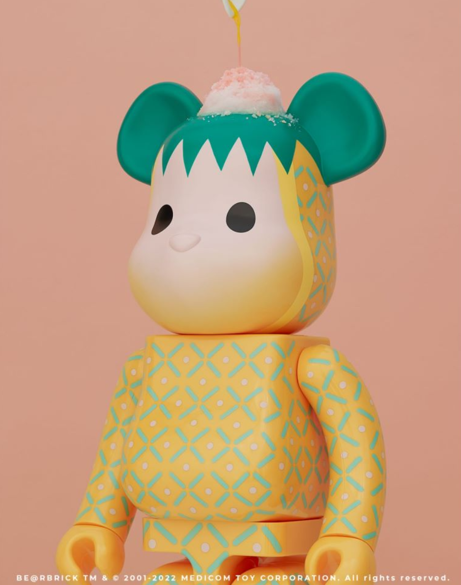 CLOT与MEDICOM TOY联名推出PINK PINEAPPLE BE@RBRICK