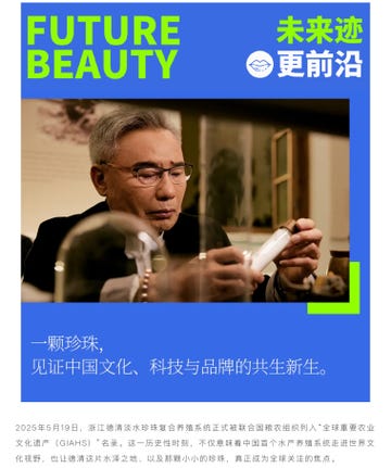 presentation highlighting chinese culture and technology in beauty products
