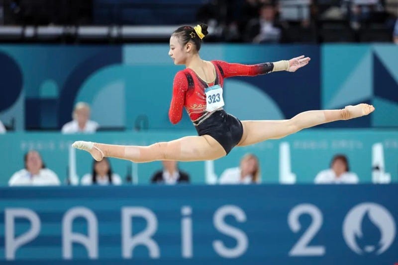 a person jumping in the air