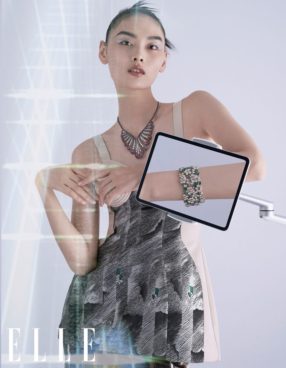 vanita系列高级珠宝项链
damiani
red carpet系列手链
chopard
宝石：钻石，重逾36克拉；红宝石，重逾14克拉
宝石：钻石，3140克拉；沙弗莱石，
2177克拉；黄色蓝宝石，1746克拉