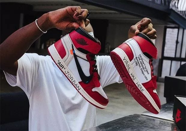 White, Footwear, Red, Carmine, Shoe, Sportswear, Athletic shoe, Sneakers, Hand, Street fashion, 