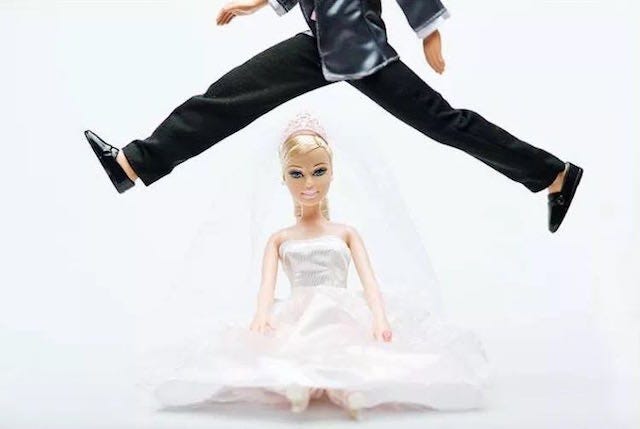 White, Fashion, Footwear, Doll, Figurine, Dress, Action figure, Toy, Photography, Hand, 
