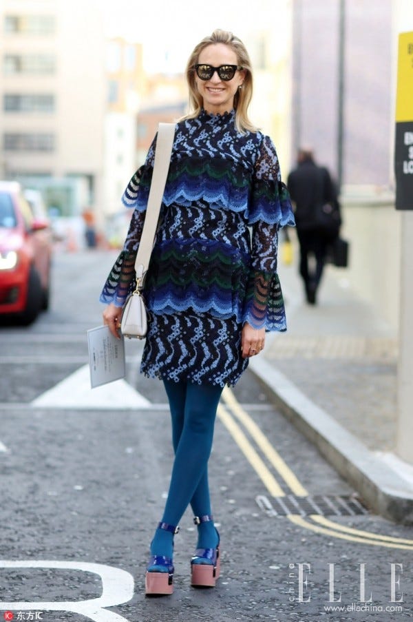 Clothing, Street fashion, Photograph, Fashion, Blue, Cobalt blue, Eyewear, Electric blue, Snapshot, Footwear, 