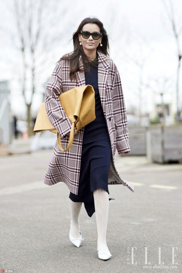 Clothing, Street fashion, Photograph, Fashion, Outerwear, Yellow, Snapshot, Footwear, Eyewear, Coat, 