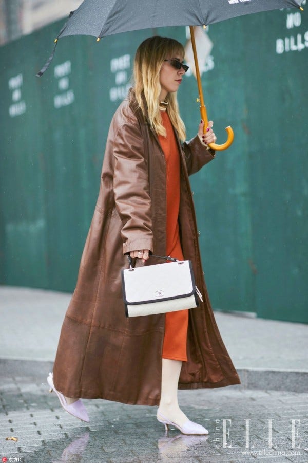 Clothing, Street fashion, Fashion, Snapshot, Outerwear, Brown, Shoulder, Joint, Footwear, Coat, 