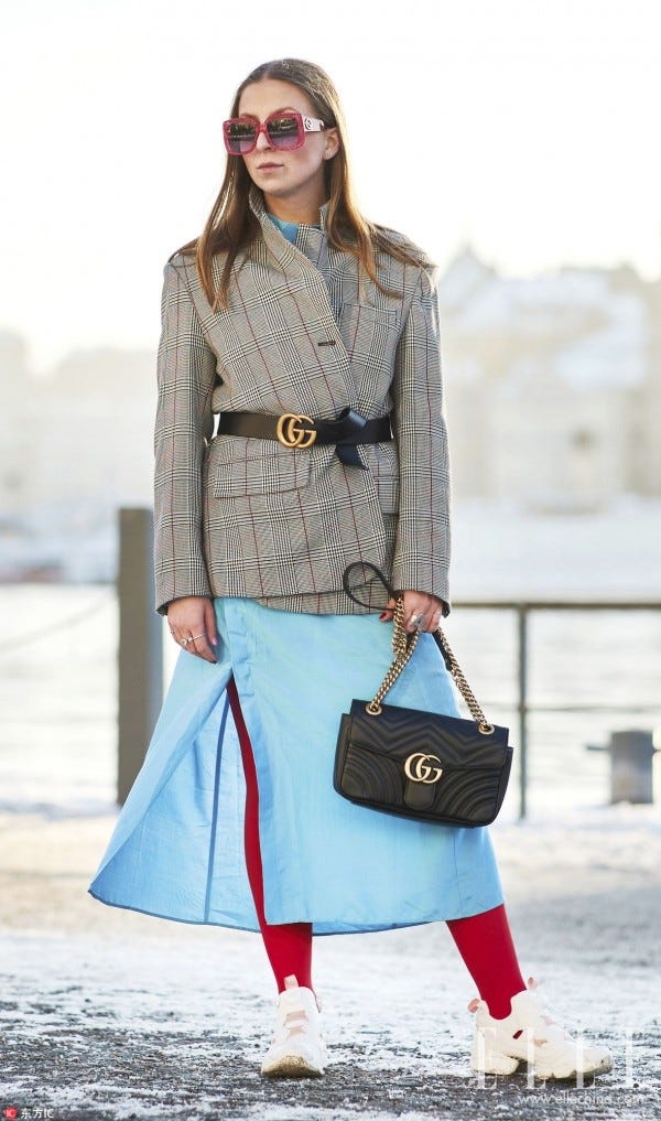 Clothing, White, Street fashion, Blue, Fashion, Turquoise, Outerwear, Brown, Footwear, Coat, 