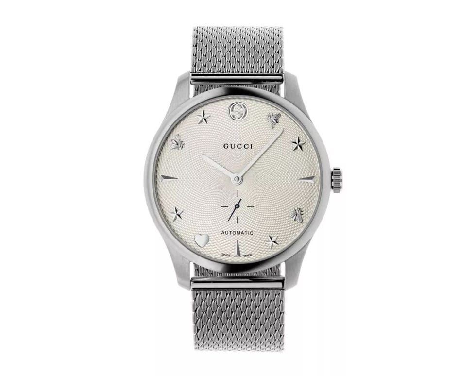 Watch, Analog watch, Watch accessory, Fashion accessory, Strap, Jewellery, Silver, Product, Brand, Metal, 