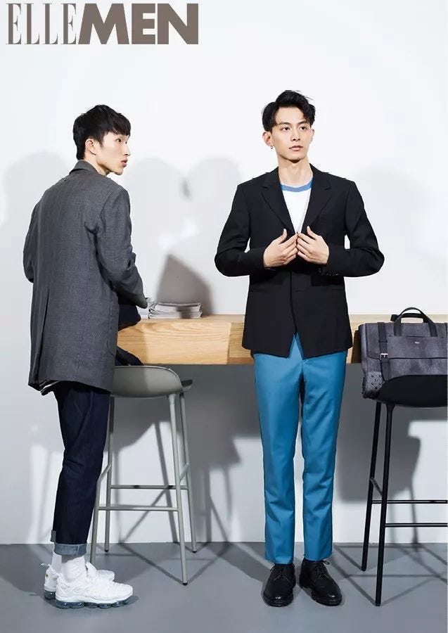 Product, White-collar worker, Standing, Suit, Desk, Job, Sitting, Formal wear, Design, Conversation, 