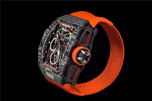 Watch, Orange, Font, Fashion accessory, Strap, Auto part, Watch accessory, Analog watch, Brand, 