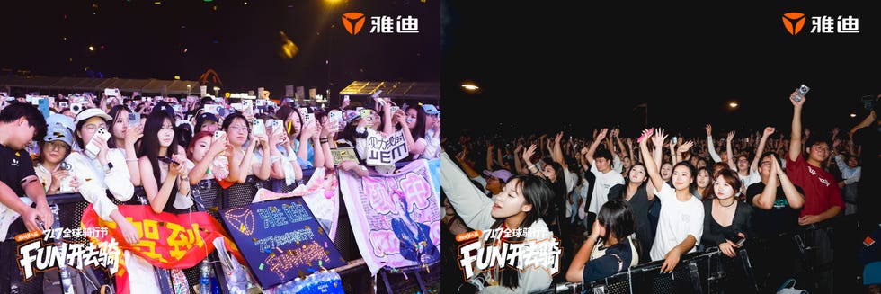 fans at a concert engaging with the performance