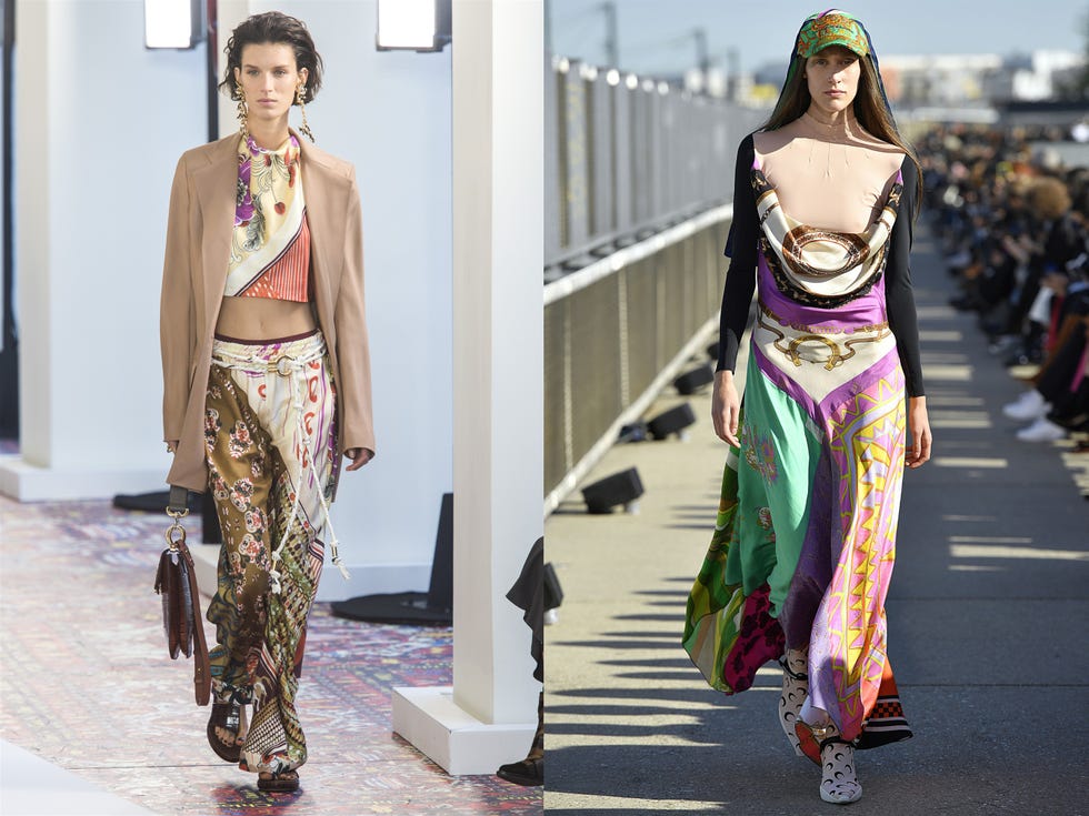 Fashion model, Fashion, Clothing, Street fashion, Runway, Haute couture, Shoulder, Dress, Fashion design, Neck, 