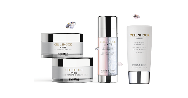 skincare products from swiss lines cell shock white line