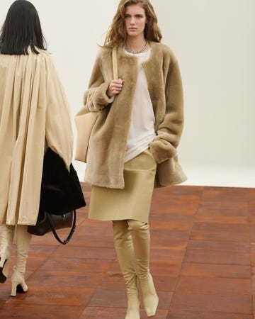 fashion models showcasing contemporary winter wear in a minimalist setting