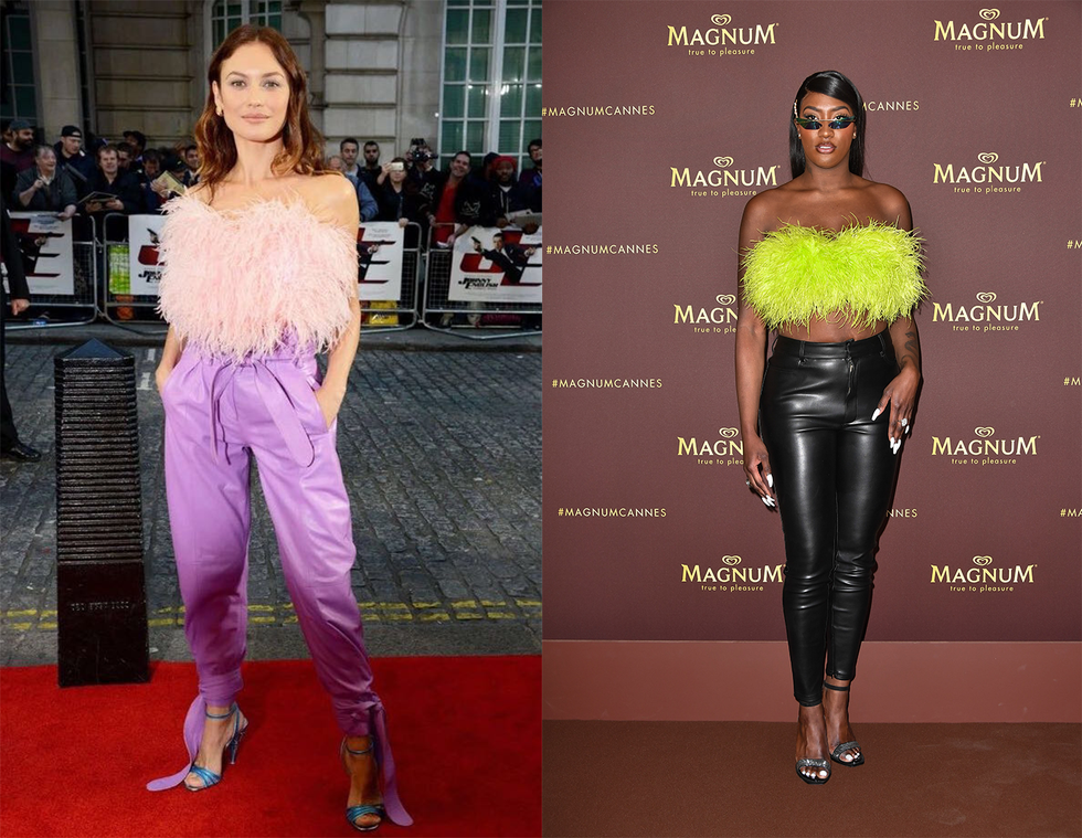 Clothing, Carpet, Red carpet, Fashion, Footwear, Dress, Waist, Fashion model, Leg, Shoulder, 