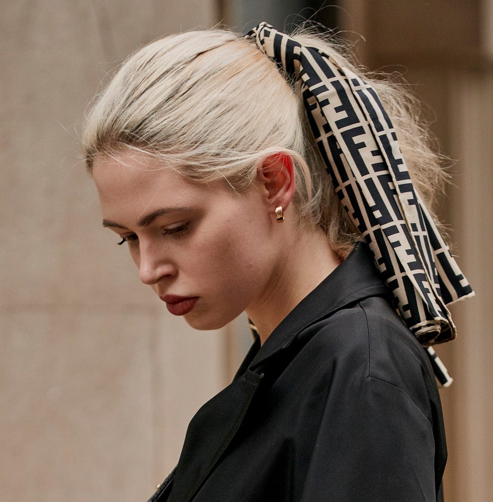 Hair, Hairstyle, Fashion, Blond, Headpiece, Headgear, Long hair, Ear, Fashion accessory, Hair accessory, 