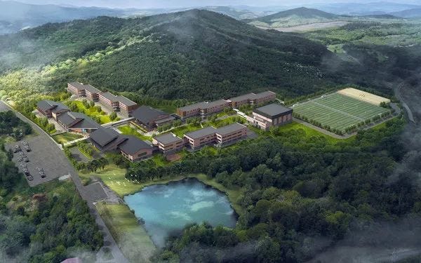 英国哈罗公学在岩手县开设的新国际学校（效果图）