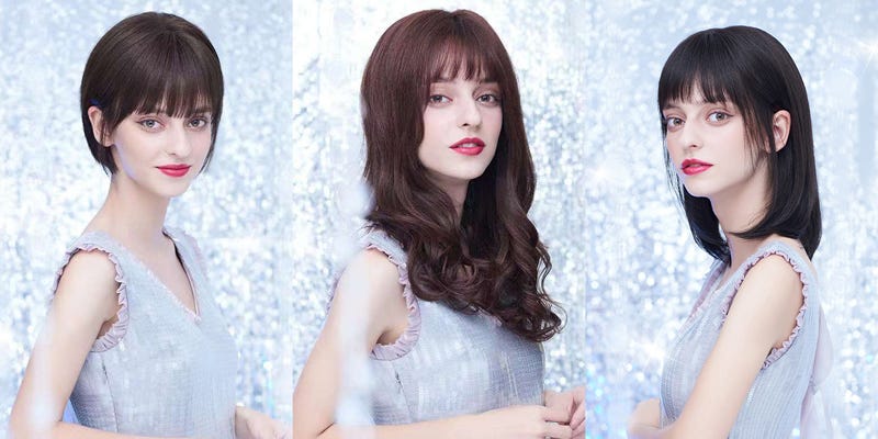 Hair, Hairstyle, Face, Bangs, Beauty, Lip, Chin, Long hair, Hair coloring, Human, 