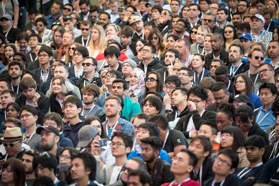 a large group of people