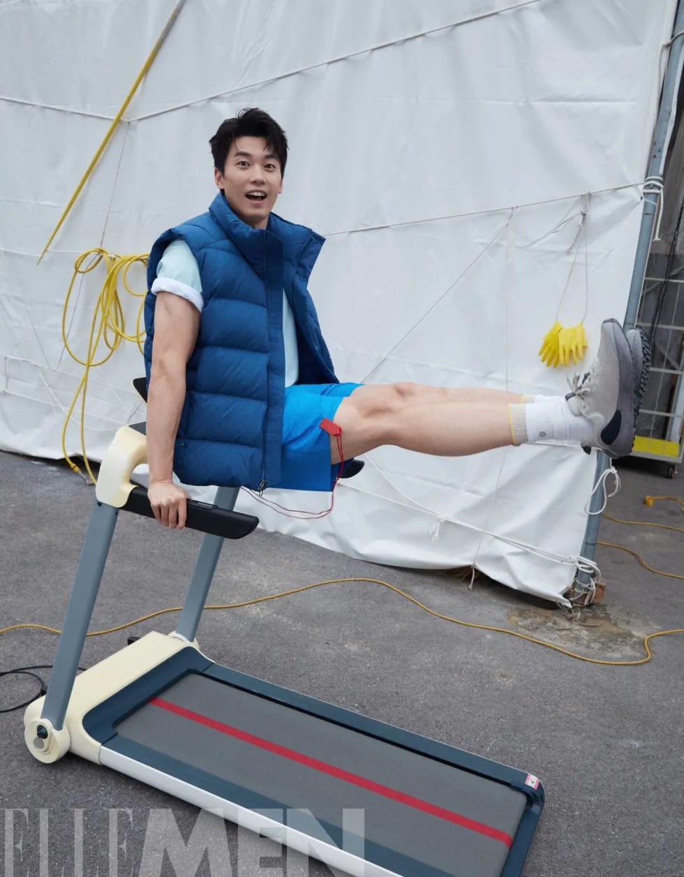 individual performing an exercise on a treadmill