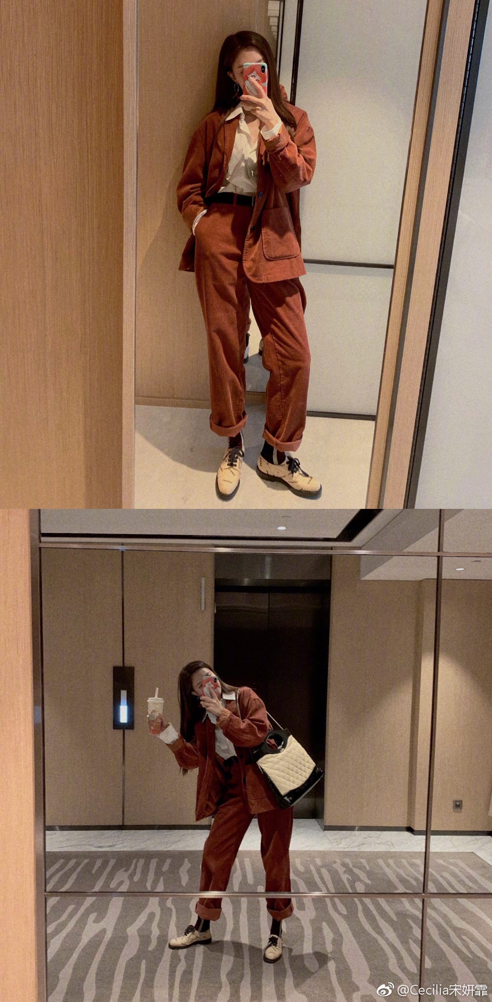 宋妍霏镜子自拍