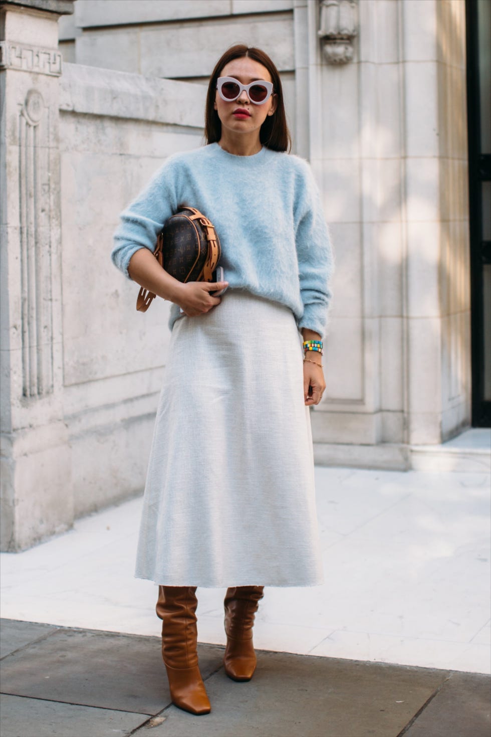 Clothing, White, Street fashion, Fashion, Dress, Footwear, Snapshot, Neck, Shoulder, Outerwear, 