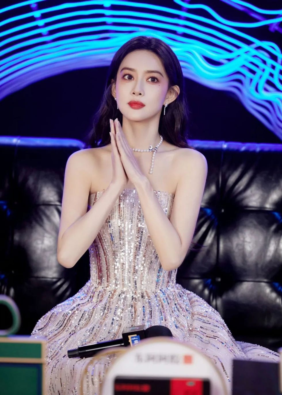 a woman in a dress
