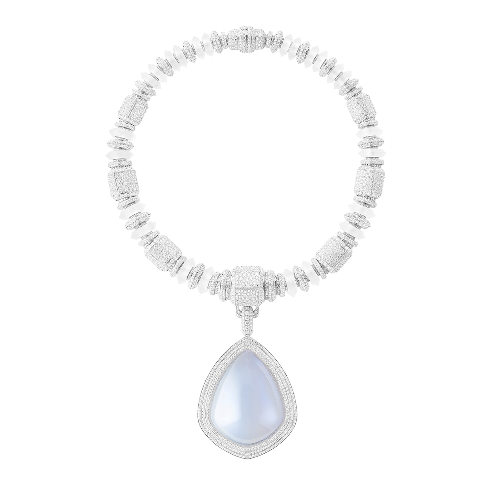 boucheron宝诗龙contemplation高级珠宝系列goutte de ciel项链
