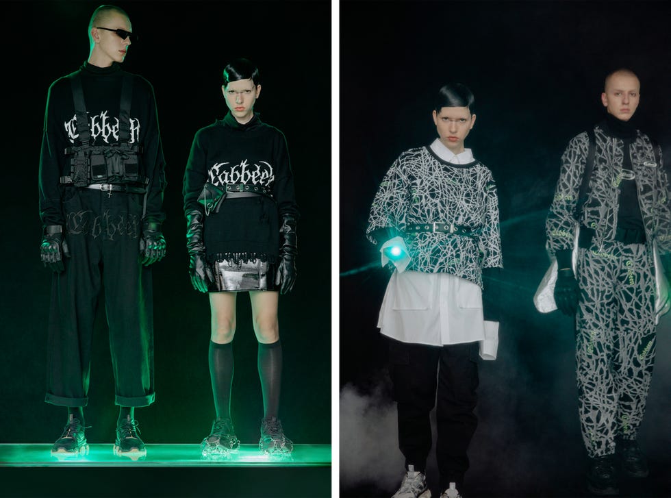 Green, Fashion, Outerwear, Fashion design, Performance, Sleeve, Style, T-shirt, 