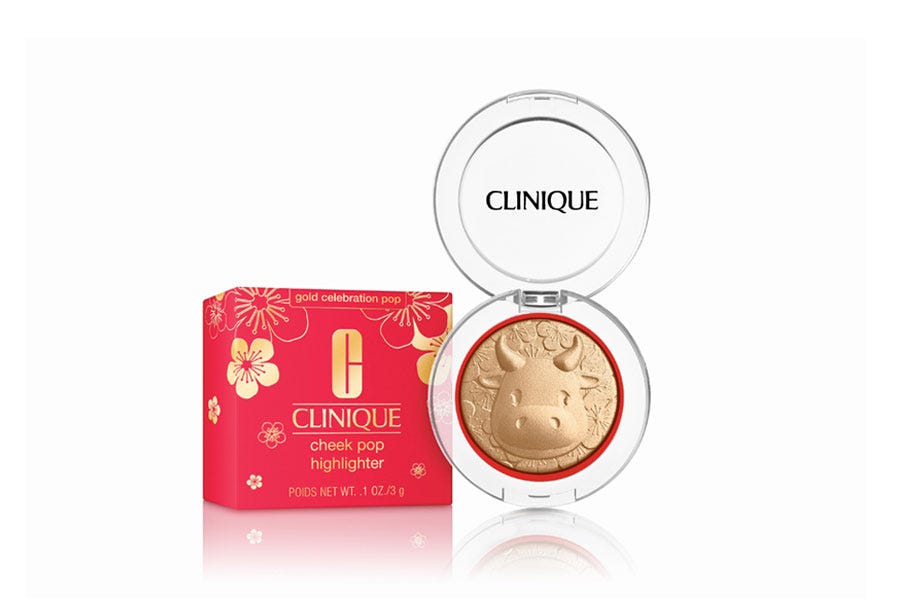 clinique倩碧香槟金高光粉饼