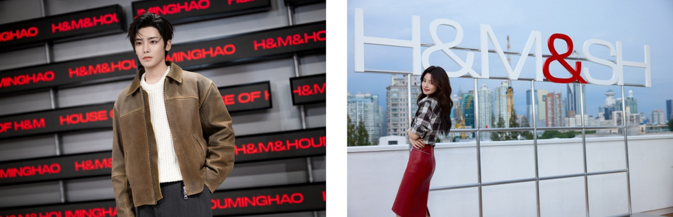 fashion event featuring hm branding